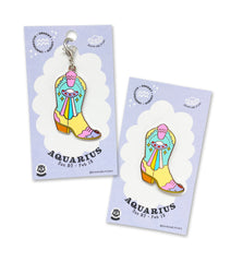 AQUARIUS BOOT enamel pin or charm