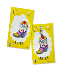 ARIES BOOT enamel pin or charm