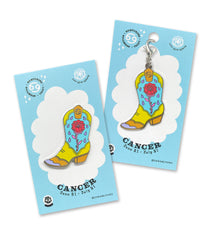 CANCER BOOT enamel pin or charm