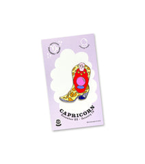 CAPRICORN BOOT enamel pin or charm