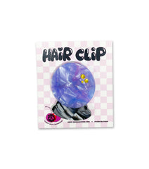 CRYSTAL BALL acetate hair clip