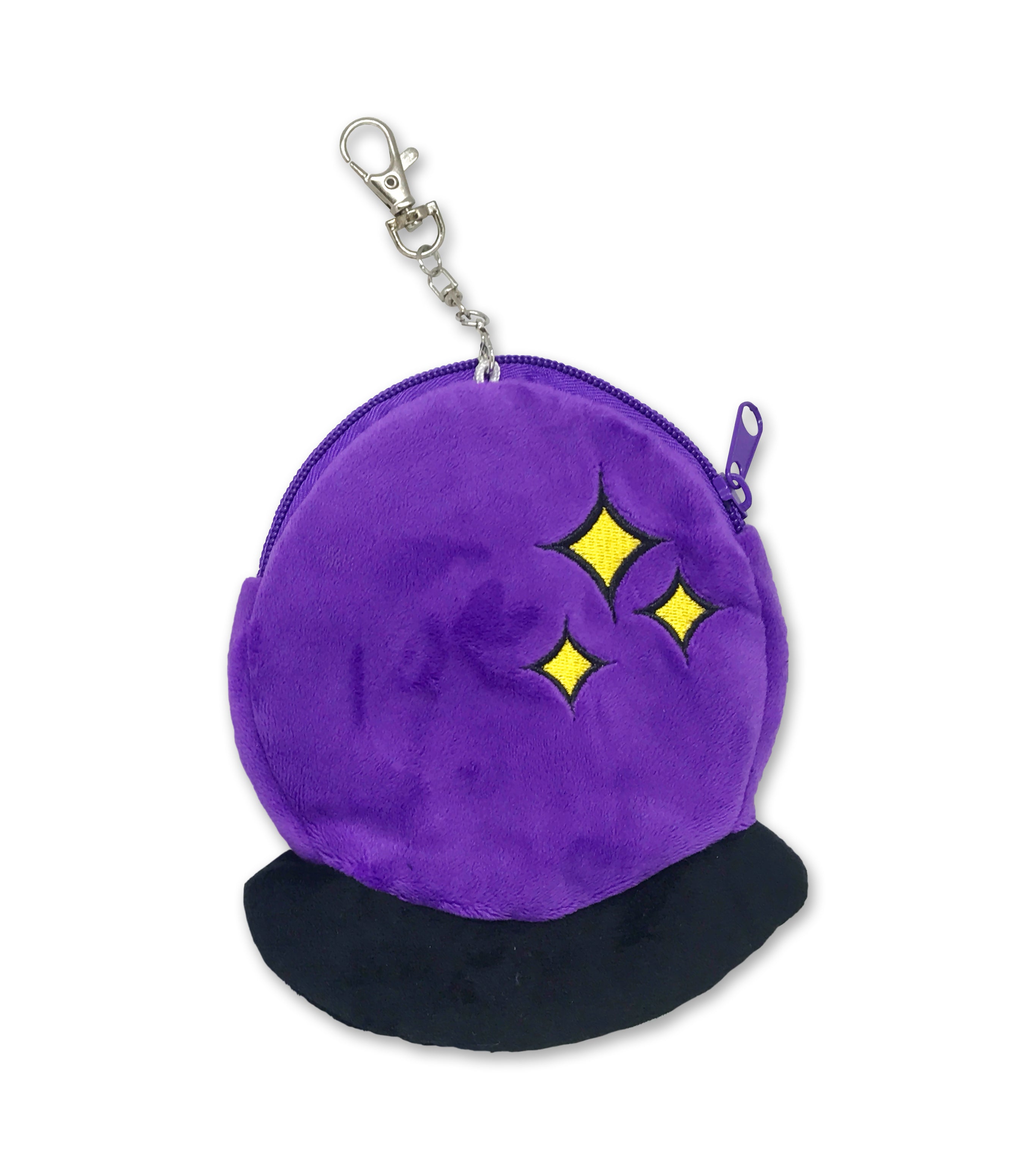 CRYSTAL BALL plush zip pouch