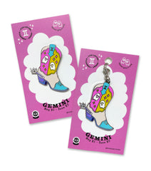 GEMINI BOOT enamel pin or charm