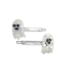 HAPPY & SAD GHOSTS acetate hair clip pair