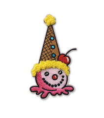 CLOWN CONE iron-on patch pair