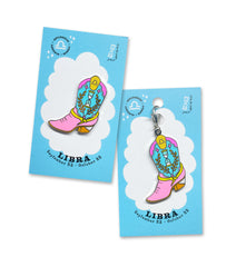 LIBRA BOOT enamel pin or charm