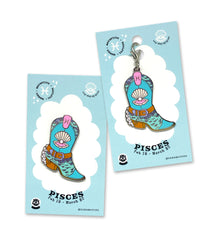 PISCES BOOT enamel pin or charm