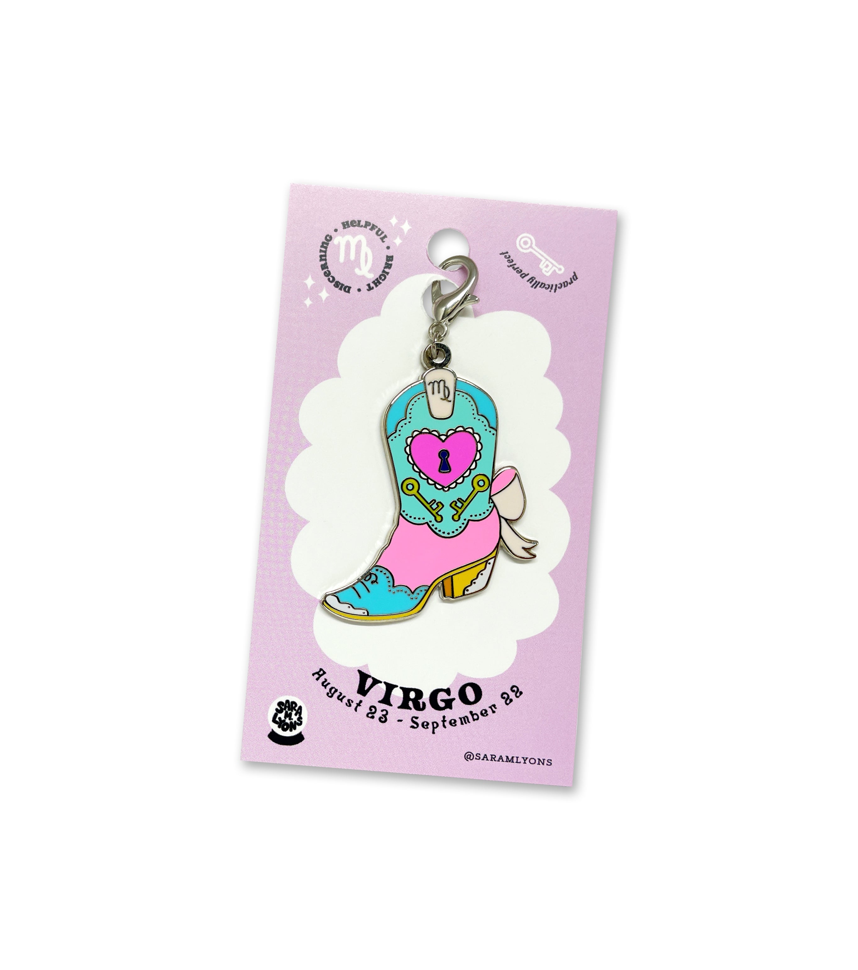 VIRGO BOOT enamel pin or charm