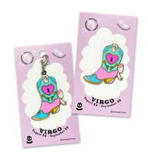 VIRGO BOOT enamel pin or charm