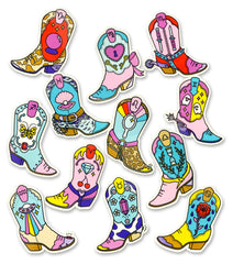 ZODIAC BOOTS 2.5” sticker - 12 STYLES TO CHOOSE FROM!