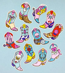 ZODIAC BOOTS 2.5” sticker - 12 STYLES TO CHOOSE FROM!