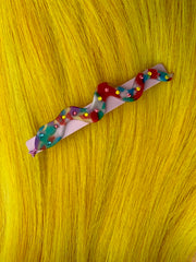 MAGIC SNAKE acetate hair clip