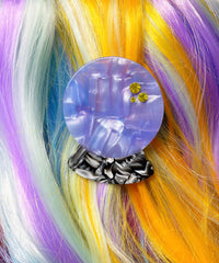 CRYSTAL BALL acetate hair clip