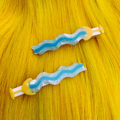 FLOWING CUP acetate hair clip